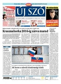 Obálka e-magazínu Új Szó 14.3.2014