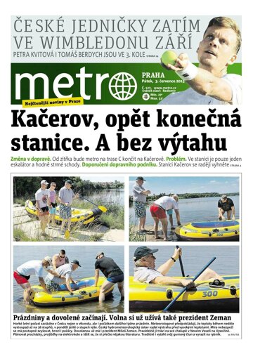 Obálka e-magazínu deník METRO 3.7.2015