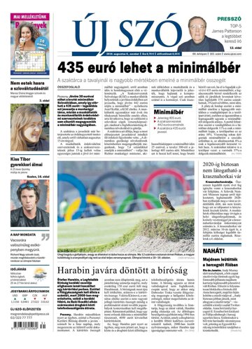 Obálka e-magazínu Új Szó 6.8.2016