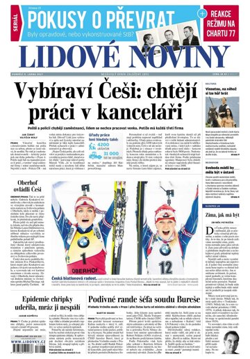 Obálka e-magazínu Lidové noviny 9.1.2017