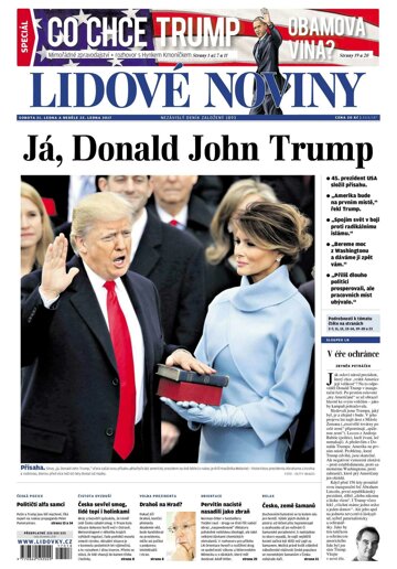 Obálka e-magazínu Lidové noviny 21.1.2017