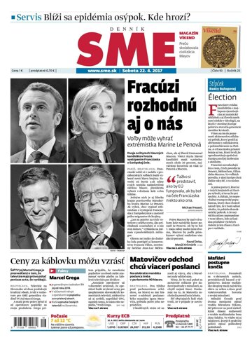 Obálka e-magazínu SME 22.4.2017