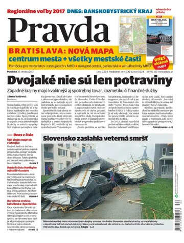 Obálka e-magazínu Pravda 30. 10. 2017