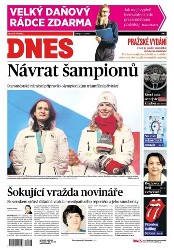 Obálka e-magazínu MF Dnes 27.2.2018