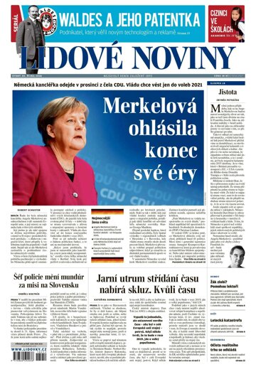 Obálka e-magazínu Lidové noviny 30.10.2018