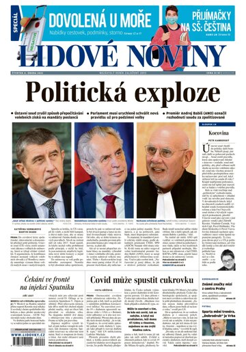 Obálka e-magazínu Lidové noviny 4.2.2021