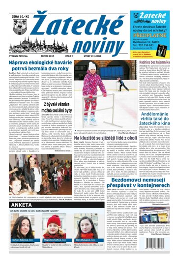 Obálka e-magazínu Žatecké noviny 2/2017