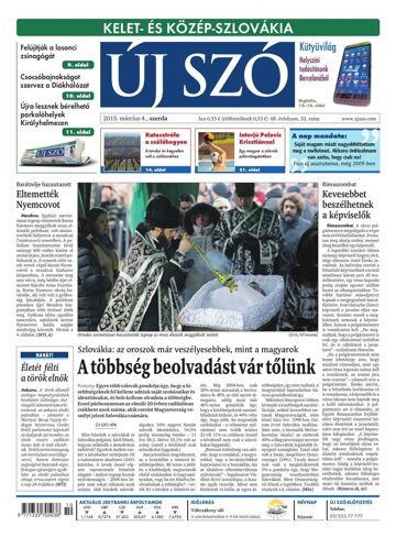 Obálka e-magazínu Új Szó 4.3.2015