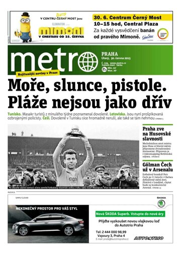 Obálka e-magazínu deník METRO 30.6.2015