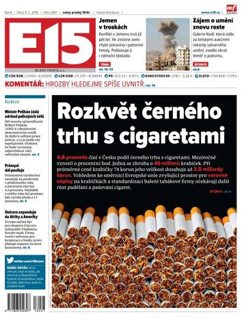 Obálka e-magazínu E15 9.2.2016