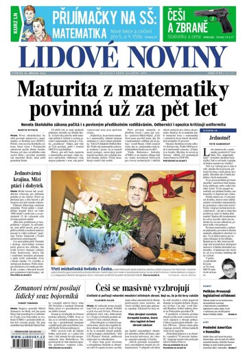 Obálka e-magazínu Lidové noviny 10.3.2016