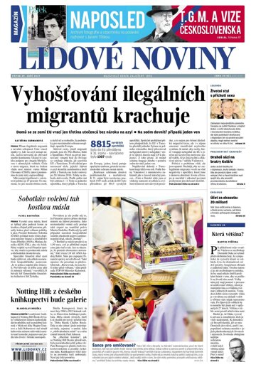 Obálka e-magazínu Lidové noviny 29.9.2017