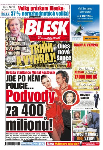 Obálka e-magazínu Blesk 10.10.2017