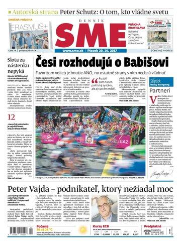 Obálka e-magazínu SME 20.10.2017