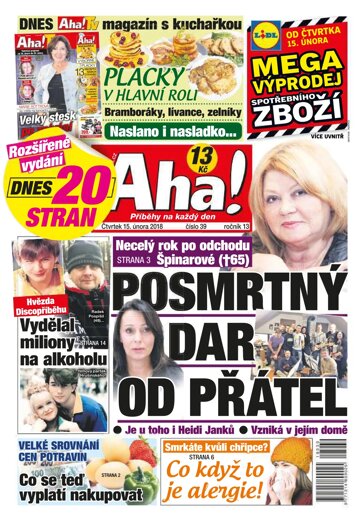 Obálka e-magazínu AHA! 15.2.2018