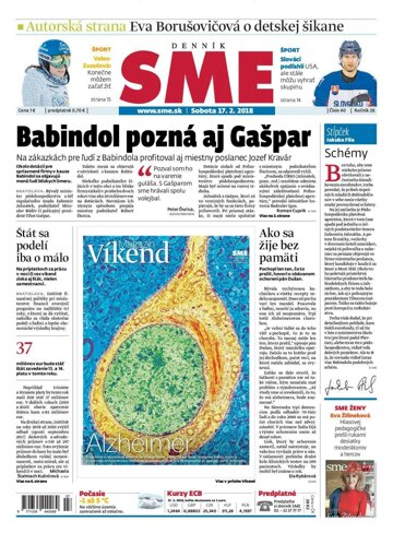 Obálka e-magazínu SME 17.2.2018