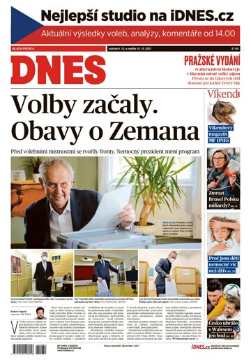 Obálka e-magazínu MF Dnes 9.10.2021