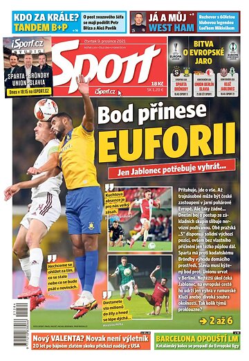 Obálka e-magazínu Sport 9.12.2021