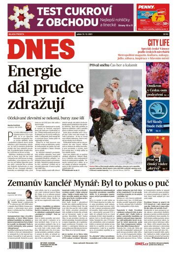 Obálka e-magazínu MF Dnes 10.12.2021