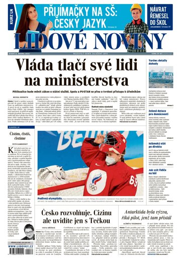 Obálka e-magazínu Lidové noviny 8.2.2022