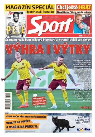 Obálka e-magazínu Sport 13.1.2023