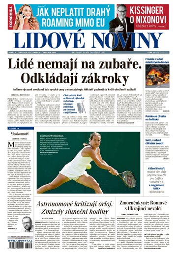 Obálka e-magazínu Lidové noviny 4.7.2023