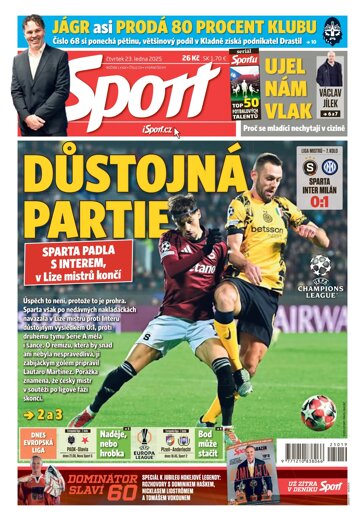 Obálka e-magazínu Sport 23.1.2025