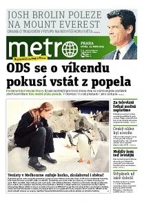 Obálka e-magazínu deník METRO 15.1.2014