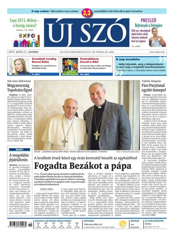 Obálka e-magazínu Új Szó 11.4.2015