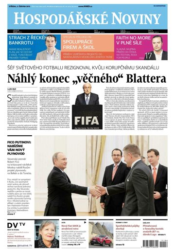 Obálka e-magazínu Hospodářské noviny 106 - 3.6.2015