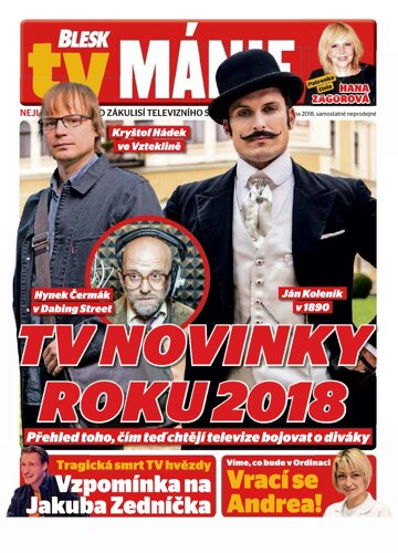 Obálka e-magazínu Blesk Tv manie 6.1.2018