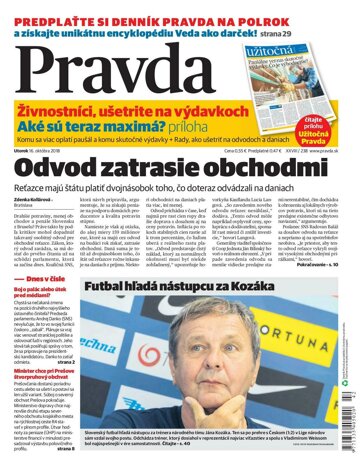 Obálka e-magazínu Pravda 16.10.2018