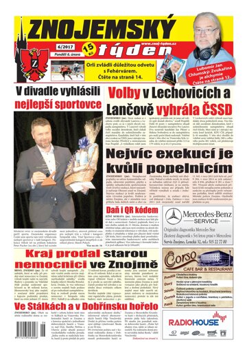 Obálka e-magazínu Znojemský týden 6/2017