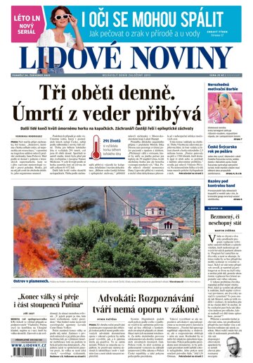 Obálka e-magazínu Lidové noviny 24.7.2023