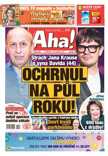 Obálka e-magazínu AHA! 24.10.2024