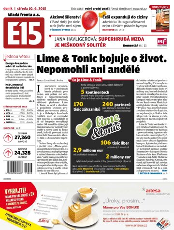 Obálka e-magazínu E15 10.6.2015