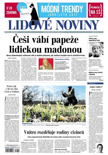 Obálka e-magazínu Lidové noviny 1.3.2017