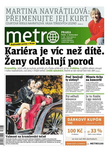 Obálka e-magazínu deník METRO 2.6.2017