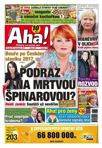 Obálka e-magazínu AHA! 29.11.2017