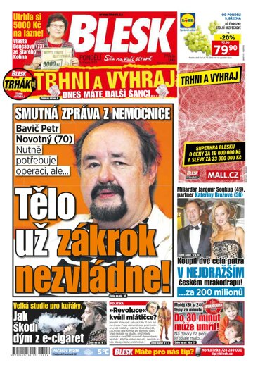 Obálka e-magazínu Blesk 5.3.2018