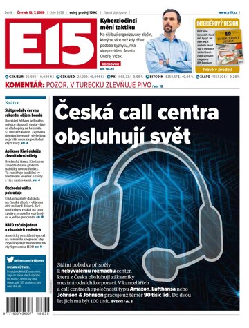 Obálka e-magazínu E15 12.7.2018