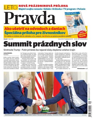 Obálka e-magazínu Pravda 17. 7. 2018