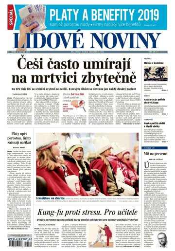 Obálka e-magazínu Lidové noviny 3.1.2019