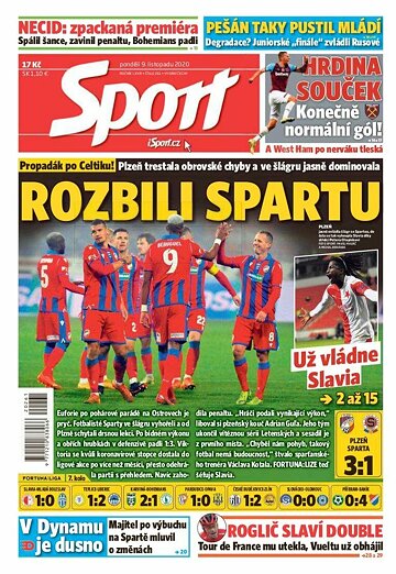 Obálka e-magazínu Sport 9.11.2020