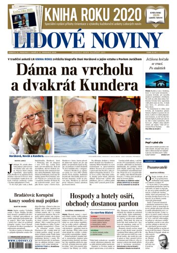 Obálka e-magazínu Lidové noviny 12.12.2020