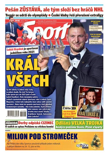 Obálka e-magazínu Sport 23.12.2021