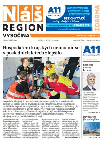 Obálka e-magazínu Náš Region - Vysočina 31/2024