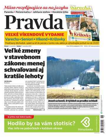 Obálka e-magazínu Pravda 15. 11. 2024