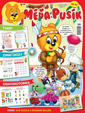 Obálka e-magazínu Méďa Pusík 1/2025