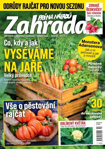 Obálka e-magazínu Zahrada prima nápadů duben 2025